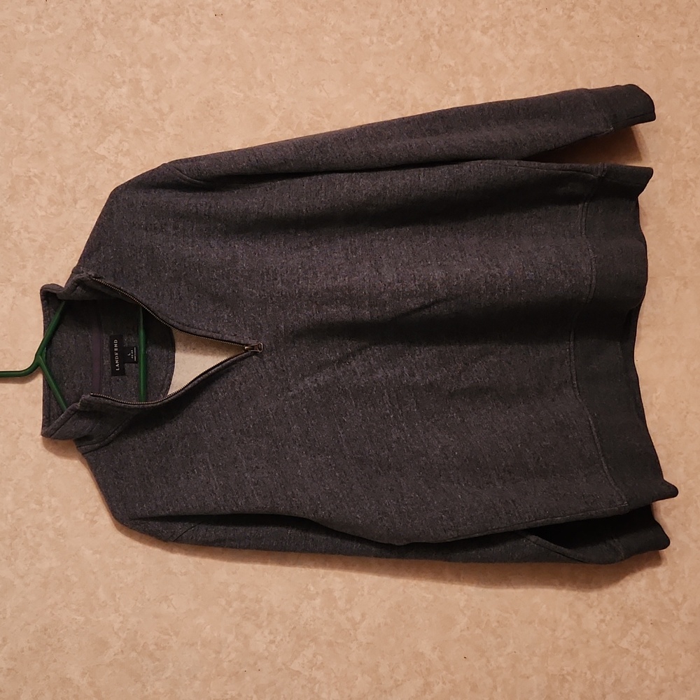Land's End zip up lite sweater